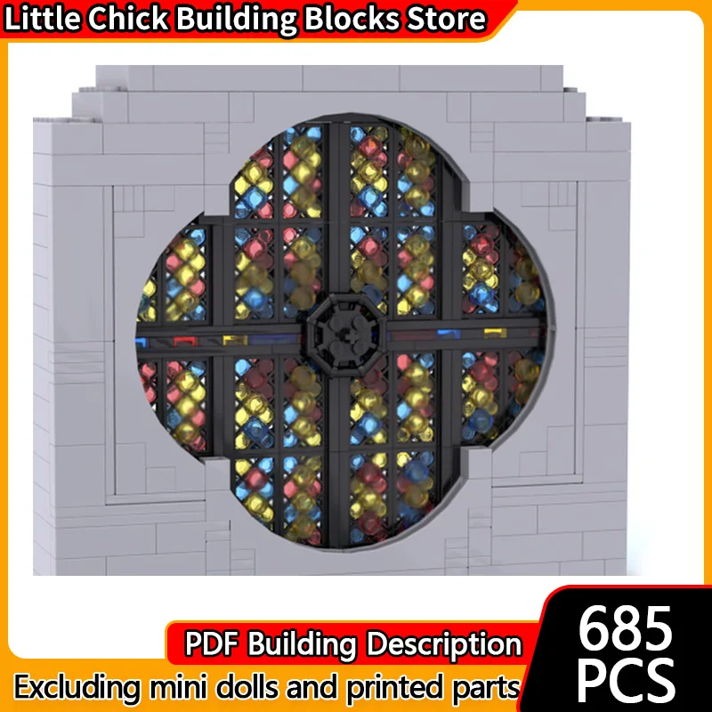 Medieval Castle Model MOC Building Bricks Stained Glass Rose Window Modular Technology Children Holiday Gifts Assemble Toys Suit
Medieval Castle Model MOC Building Bricks Stained Glass Rose Window Modular Technology Children Holiday Gifts Assemble Toys Suit