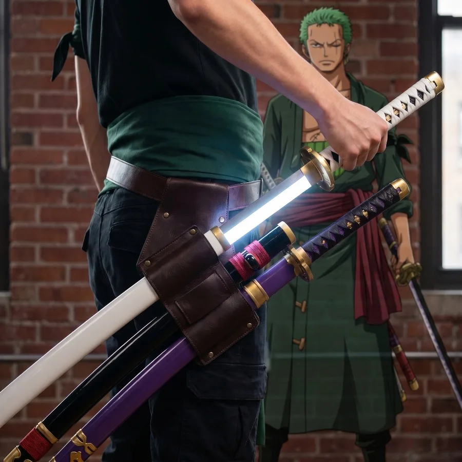 40inch Glow Roronoa Zoro Sword One Piece Ninja Knife Led Up Samurai Lightsabre Anime Cosplay Real Size Japanese Katana Toy Gift
40inch Glow Roronoa Zoro Sword One Piece Ninja Knife Led Up Samurai Lightsabre Anime Cosplay Real Size Japanese Katana Toy Gift