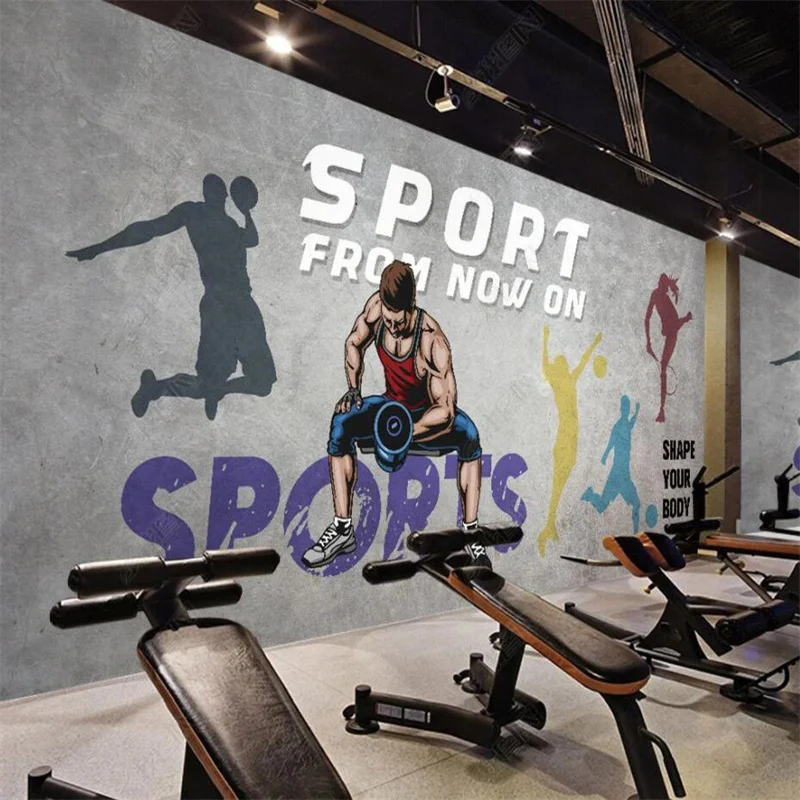 Retro Cement Wall Fitness Bar Decor Custom Mural Gym Industrial Decor Self-adhesive Wallpaper Sports Venue 3D Photo Wall Paper
Retro Cement Wall Fitness Bar Decor Custom Mural Gym Industrial Decor Self-adhesive Wallpaper Sports Venue 3D Photo Wall Paper