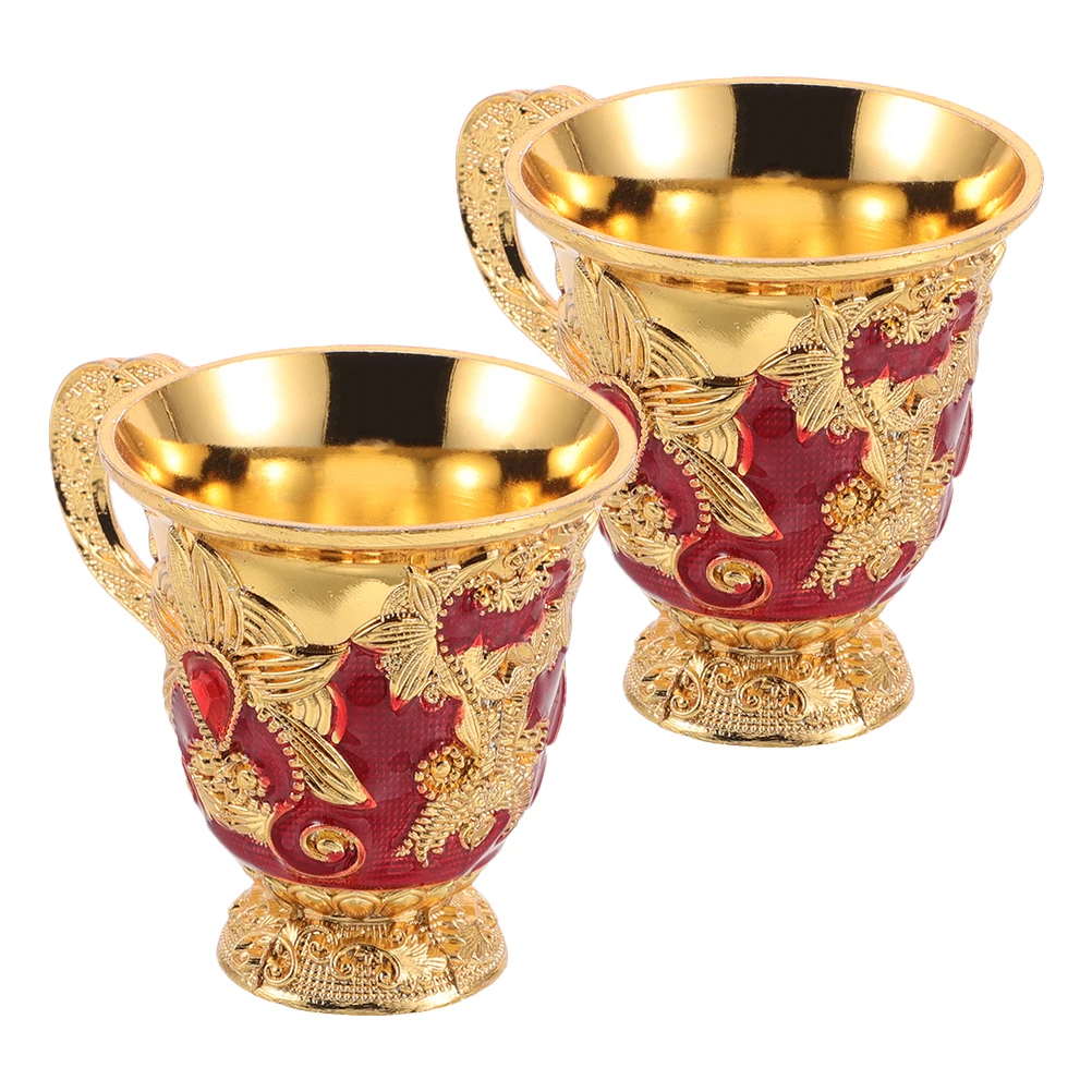 2pcs Vintage Chalice Cup Flower Pattern Zinc Alloy Elegant Wine Tea Party Goblet Retro Embossed Mini Drinking Glass Bar Banquet
2pcs Vintage Chalice Cup Flower Pattern Zinc Alloy Elegant Wine Tea Party Goblet Retro Embossed Mini Drinking Glass Bar Banquet