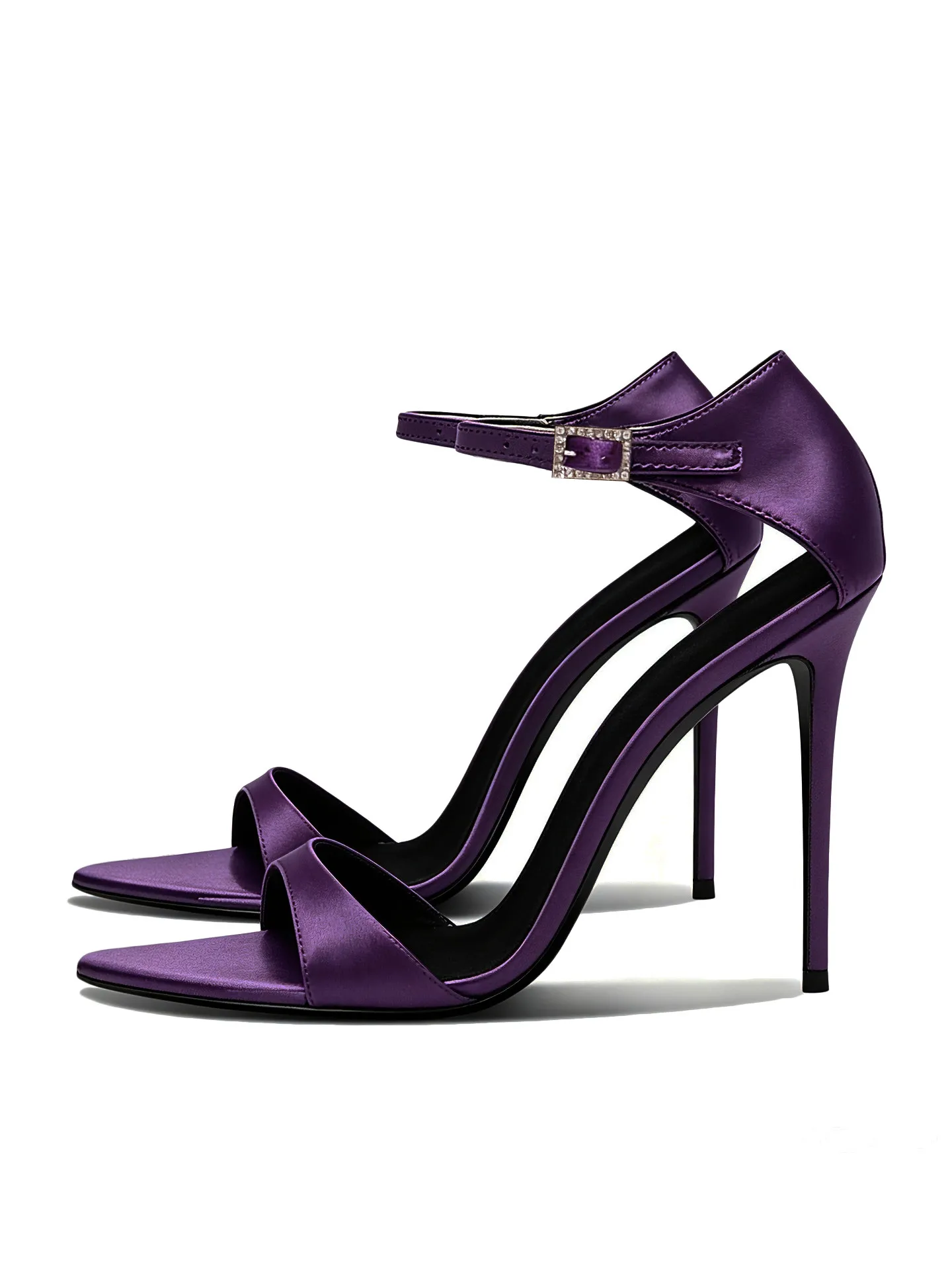 European and American sexy12cm purple pointed high heels women's slim heels with a single buckle strap plus size fashion sandals
European and American sexy12cm purple pointed high heels women's slim heels with a single buckle strap plus size fashion sandals