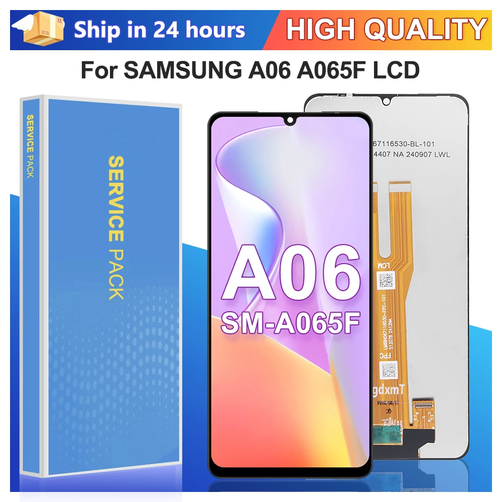 6.7 For Samsung A06 LCD Display Touch Screen Digitizer Assembly Replacement For A065 SM-A065F SM-A065F/DS SM-A065M LCD
6.7 For Samsung A06 LCD Display Touch Screen Digitizer Assembly Replacement For A065 SM-A065F SM-A065F/DS SM-A065M LCD