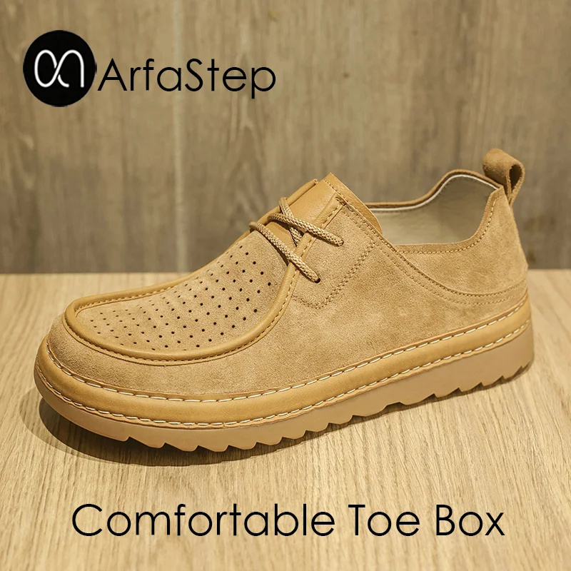 ArfaStep Men's Wide Toe Box Casual Shoes Breathable Suede Moccasins Comfortable Platform Work Shoes
ArfaStep Men's Wide Toe Box Casual Shoes Breathable Suede Moccasins Comfortable Platform Work Shoes