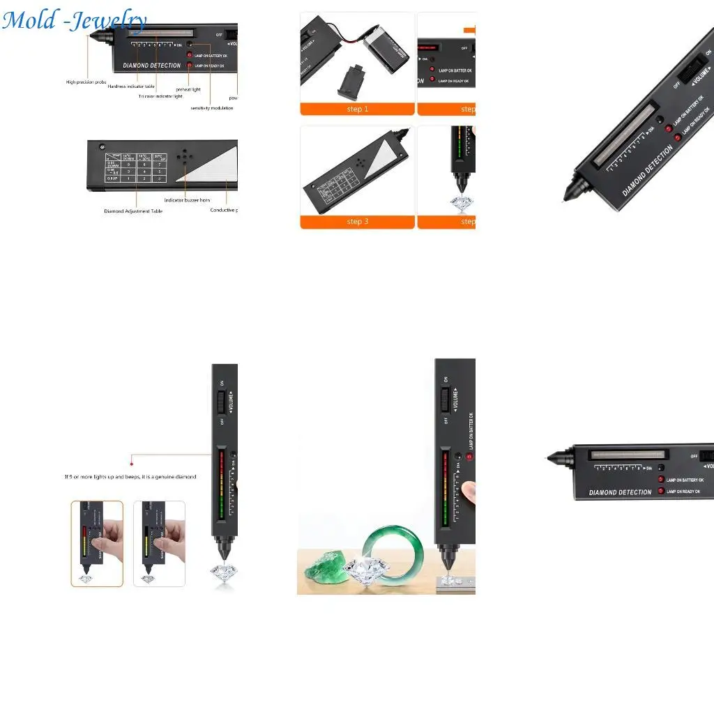 69HB Diamonds Testing Tool ABS Texture Diamonds Testing Device for Jewelers and Lover
69HB Diamonds Testing Tool ABS Texture Diamonds Testing Device for Jewelers and Lover