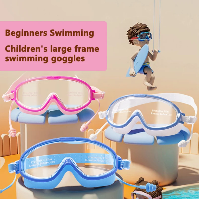 Children's Swimming Goggles Girl Boy Large Frame Waterproof Anti-fog HD Transparent Students Teens Swimming Glasses With Earplug
Children's Swimming Goggles Girl Boy Large Frame Waterproof Anti-fog HD Transparent Students Teens Swimming Glasses With Earplug