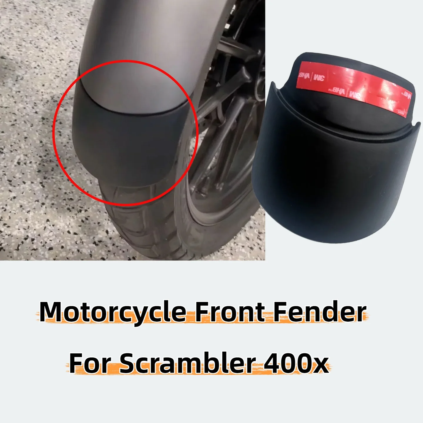 For Scrambler 400x scrambler400x Motorcycle Front Fender Wheel Mud Guard Easy Installation Extension Front Mudguard
For Scrambler 400x scrambler400x Motorcycle Front Fender Wheel Mud Guard Easy Installation Extension Front Mudguard
