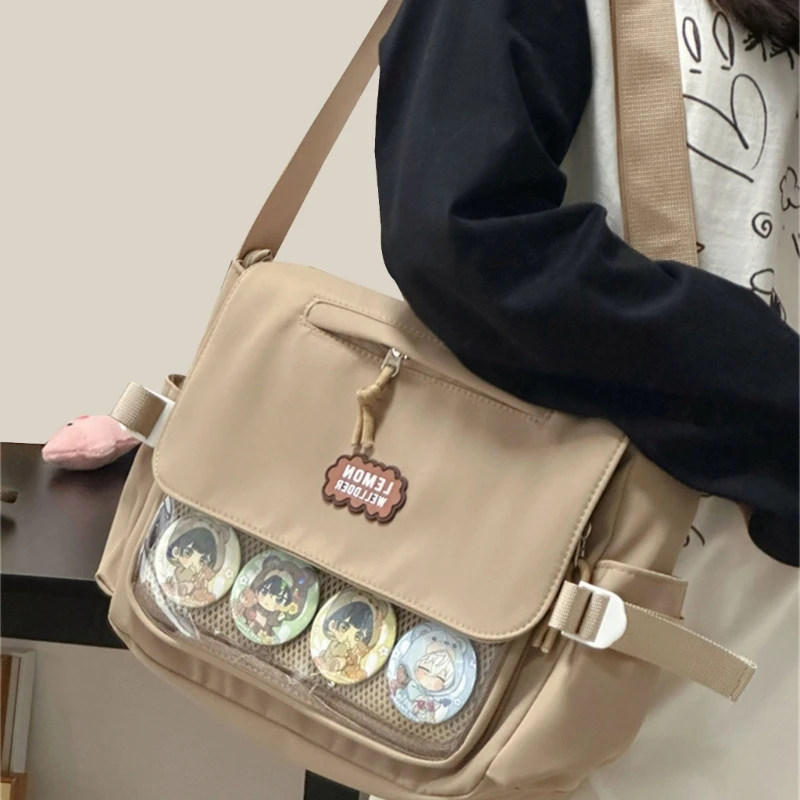 Женская сумка через плечо Itabag Harajuku в японском стиле для дисплея с булавками
Женская сумка через плечо Itabag Harajuku в японском стиле для дисплея с булавками