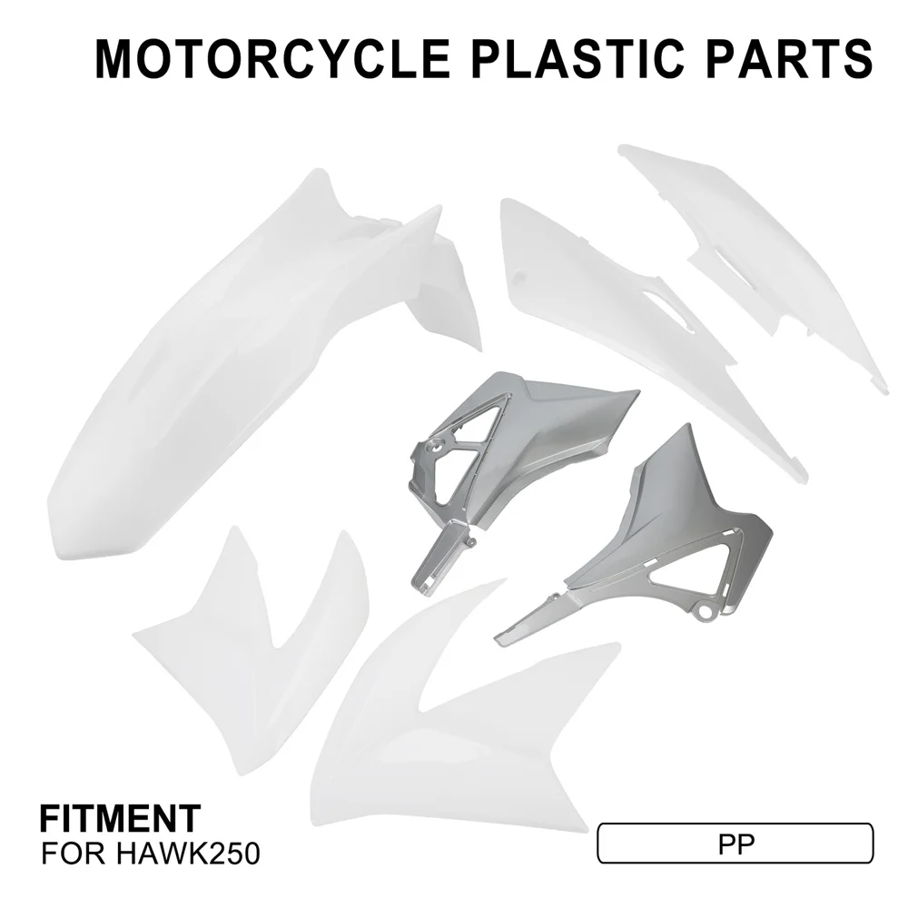 For Hawk250 Hawk 250 Motorcycle Plastic Kit Set Front Fender Mudguard Panel Fuel Tank Left & Right Guard Plate Rear Side Cover
For Hawk250 Hawk 250 Motorcycle Plastic Kit Set Front Fender Mudguard Panel Fuel Tank Left & Right Guard Plate Rear Side Cover