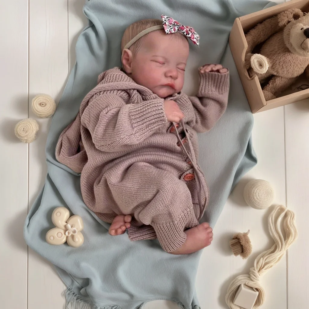 BZDOLL 48cm Lifelike Reborn Baby Soft Vinyl Dolls 19 Inch Birthday Gift Early Learning Toy
BZDOLL 48cm Lifelike Reborn Baby Soft Vinyl Dolls 19 Inch Birthday Gift Early Learning Toy