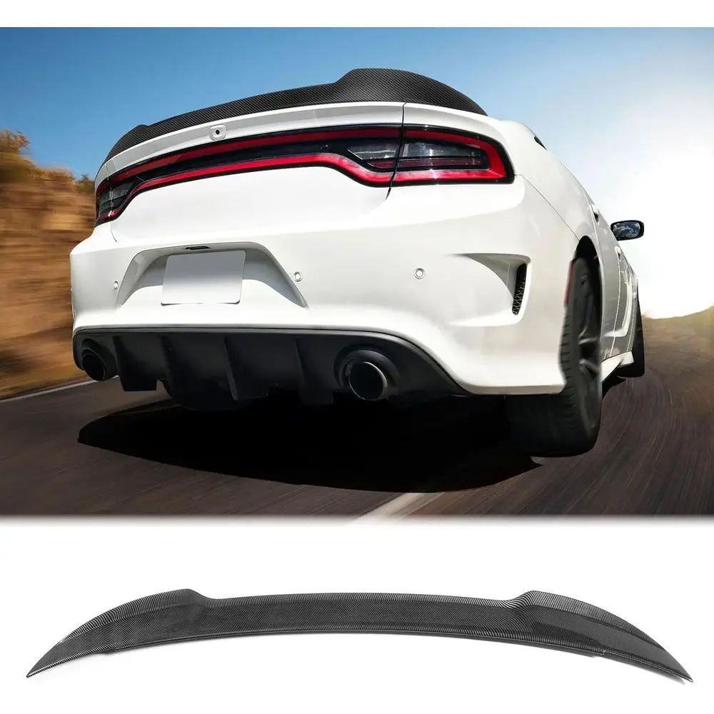 Rear Trunk Spoiler Wing, Fits 2015-2023 Dodge Charger, V3 Style Carbon Fiber Print ABS Plastic Racing Deck Lid Spoiler Tail Lip
Rear Trunk Spoiler Wing, Fits 2015-2023 Dodge Charger, V3 Style Carbon Fiber Print ABS Plastic Racing Deck Lid Spoiler Tail Lip