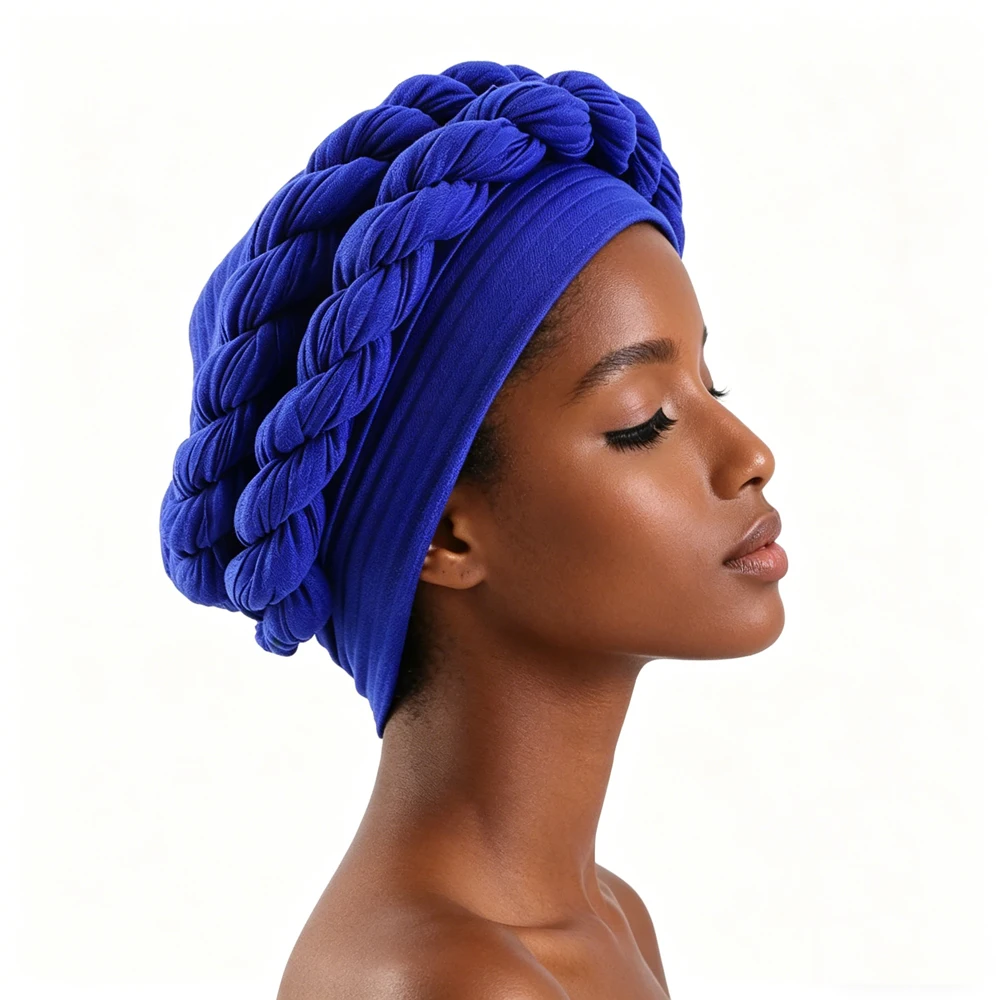 African Double Braids Turban Caps for Women Rippled Muslim Headwear Braid Hat Islamic Beanies Female Head Wrap Bonnet Turbante
African Double Braids Turban Caps for Women Rippled Muslim Headwear Braid Hat Islamic Beanies Female Head Wrap Bonnet Turbante