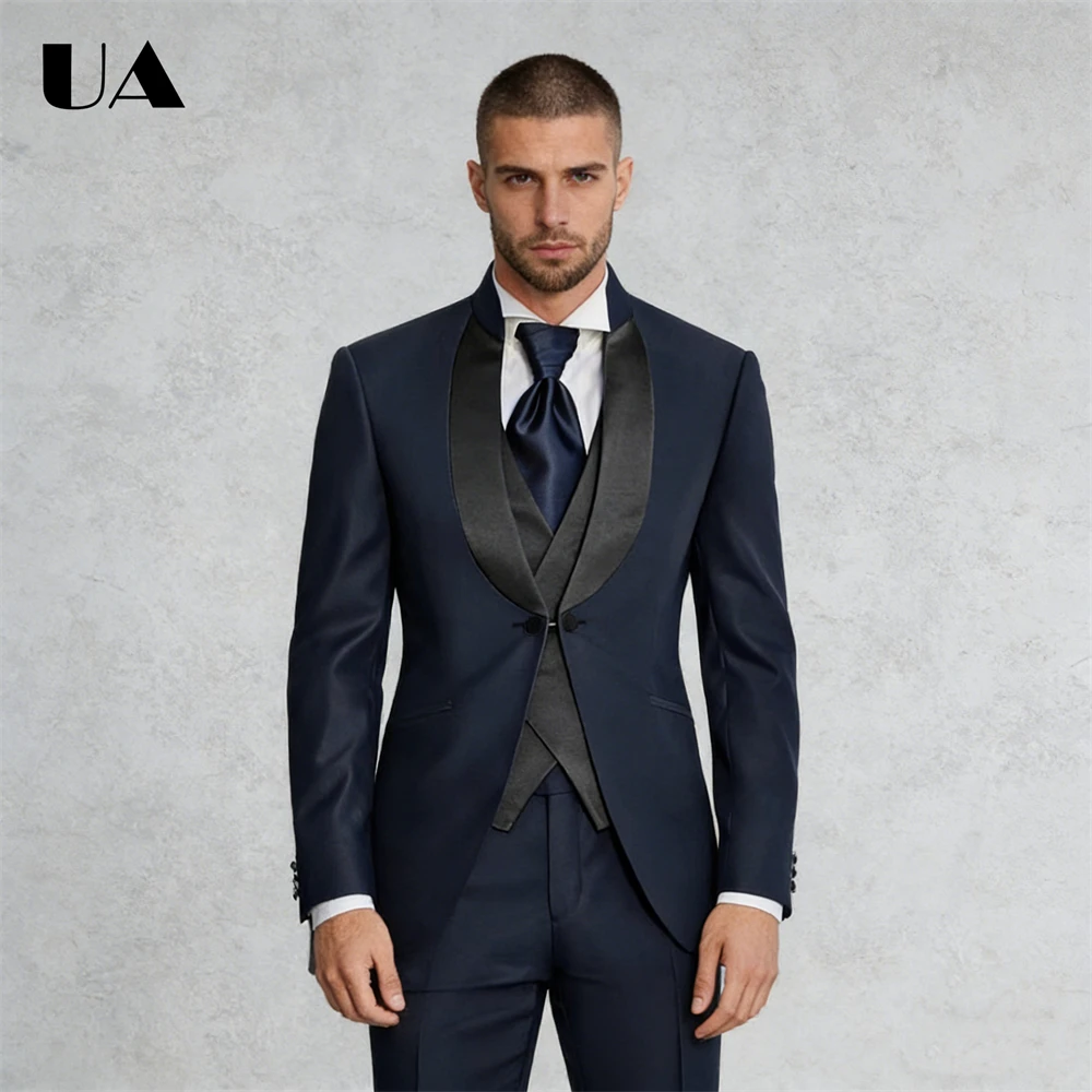 Modern Shawl Collar 3-Piece Suit Set for Men, Plus Size Avaliable Tuxedo, (Jacket Vest Pants) Customized Prom Suit Attire
Modern Shawl Collar 3-Piece Suit Set for Men, Plus Size Avaliable Tuxedo, (Jacket Vest Pants) Customized Prom Suit Attire