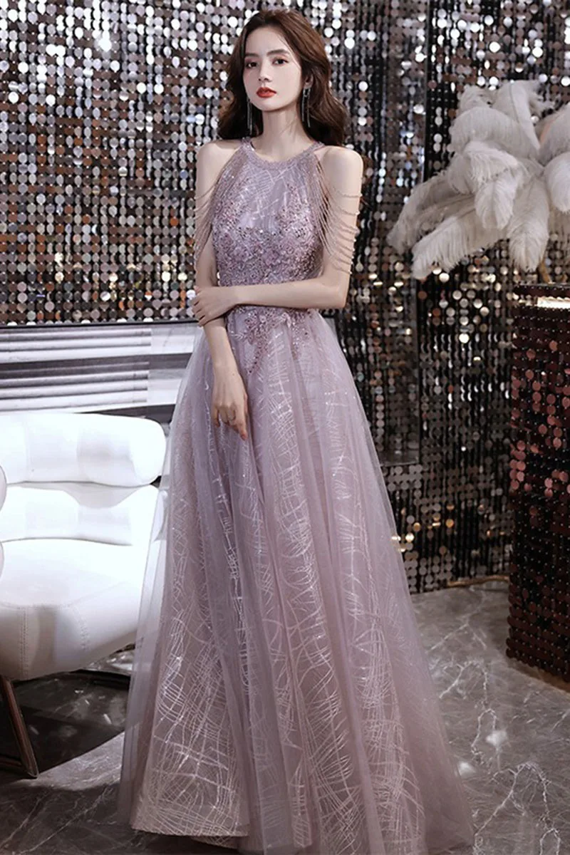 Vestidos De Fiesta Elegantes Con Brillo Stunning Evening Dress Female Party Temperament Light Luxury Halter Fringe Ball Dress
Vestidos De Fiesta Elegantes Con Brillo Stunning Evening Dress Female Party Temperament Light Luxury Halter Fringe Ball Dress