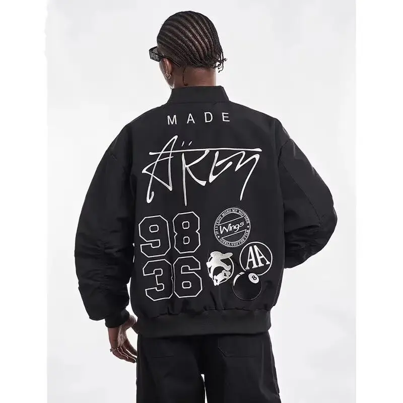 American Retro Embroider Pilot Jacket Male Special-Interest Design Fancy Loose Versatile Baseball Uniform Outwear
American Retro Embroider Pilot Jacket Male Special-Interest Design Fancy Loose Versatile Baseball Uniform Outwear
