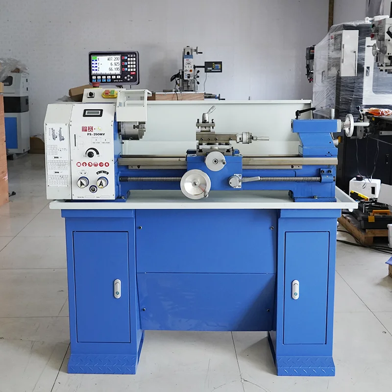 FS-290MV High Precision Manual Horizontal Wood/Metal Lathe 220V Variable Speed MT5 Spindle 4 Tool Stations Light Duty High
FS-290MV High Precision Manual Horizontal Wood/Metal Lathe 220V Variable Speed MT5 Spindle 4 Tool Stations Light Duty High