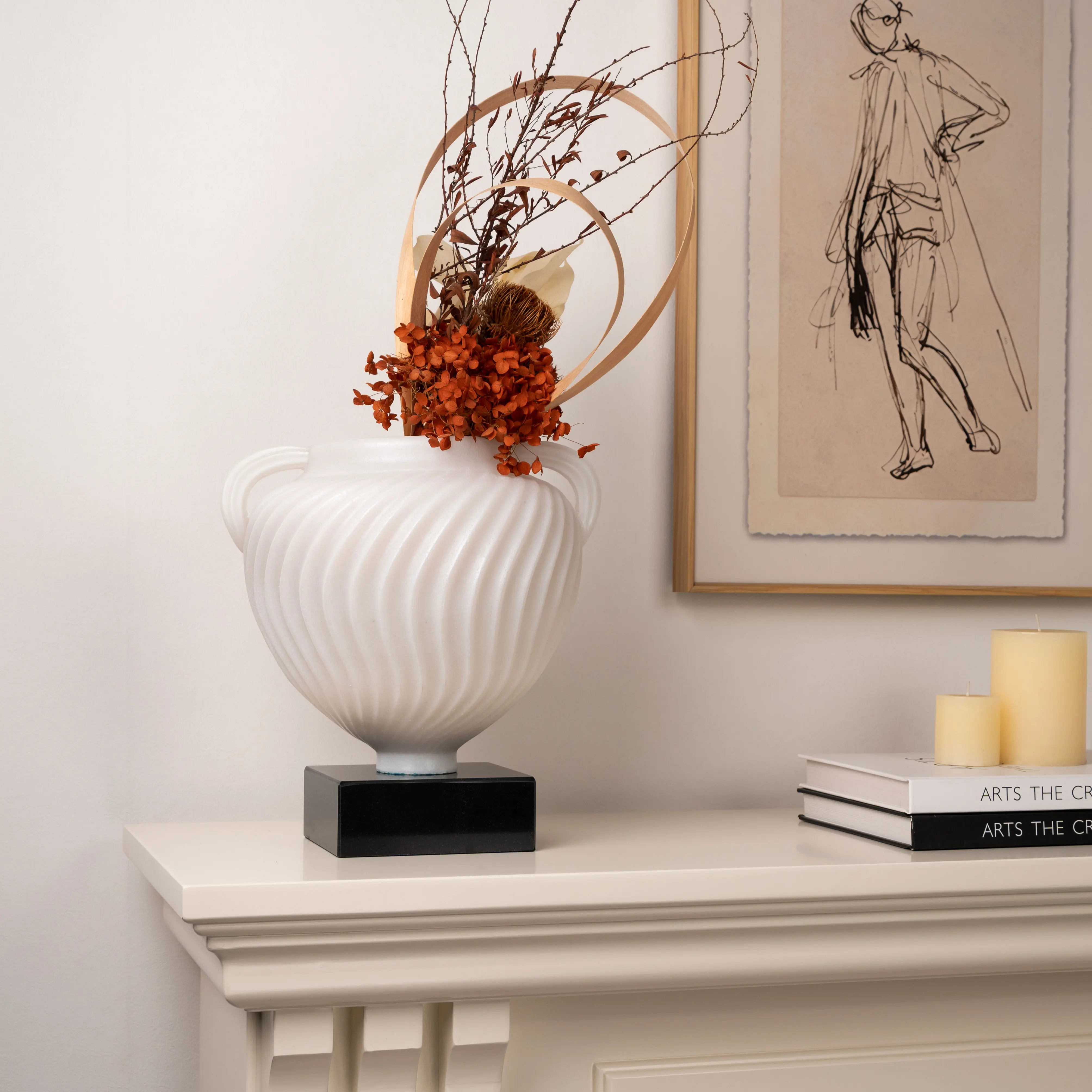 Art Deco Tabletop Vase Versatile Soft Home Decor Living Room Fresh Dried Flowers Arrangement Ripple Binaural Flower Vase
Art Deco Tabletop Vase Versatile Soft Home Decor Living Room Fresh Dried Flowers Arrangement Ripple Binaural Flower Vase