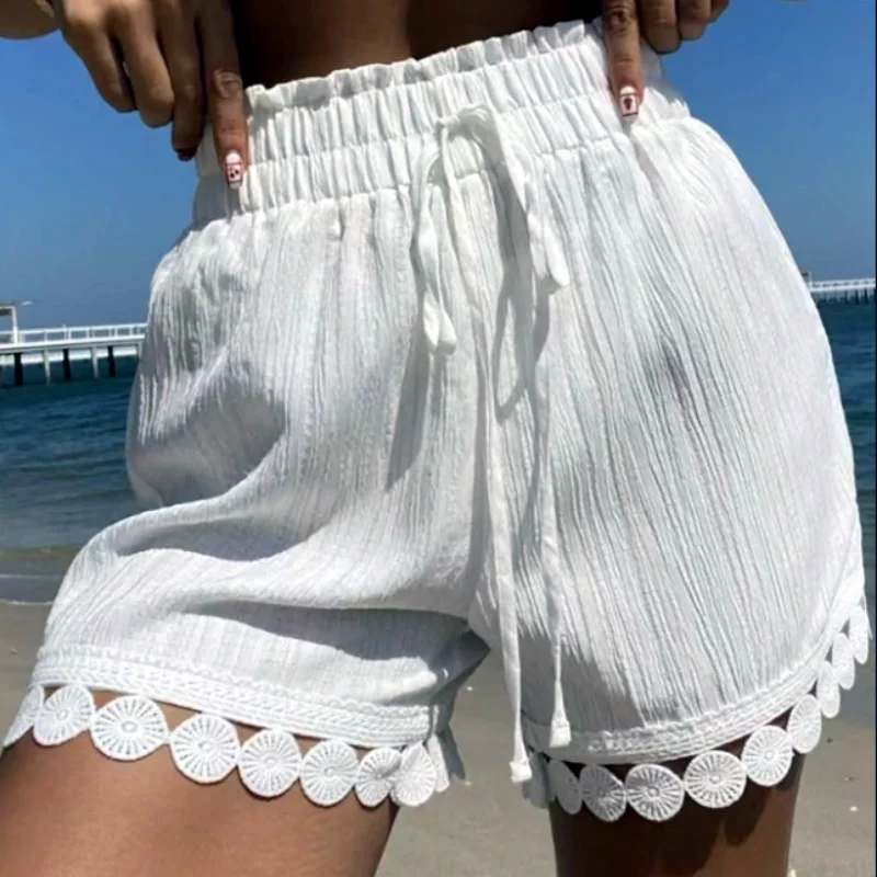 New Summer New Women Fashion Lace Beach Casual Loose Shorts Short Pant Hole Casual Bandage
New Summer New Women Fashion Lace Beach Casual Loose Shorts Short Pant Hole Casual Bandage