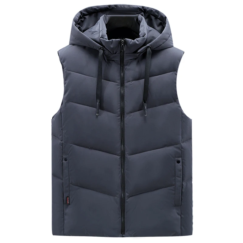 Men's Thick Vest Hooded Nice New Brand Autumn Winter Sleeveless Jacket Men Warm Cotton Casual Black Waistcoat High Quality
Men's Thick Vest Hooded Nice New Brand Autumn Winter Sleeveless Jacket Men Warm Cotton Casual Black Waistcoat High Quality