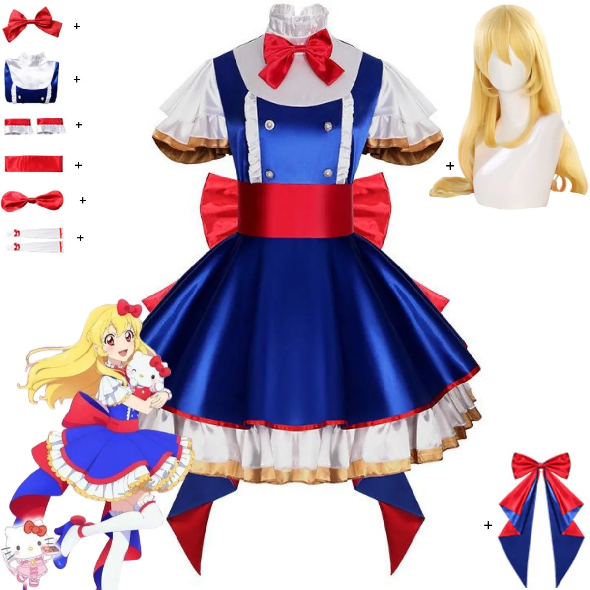 Anime Aikatsu!Hoshimiya Ichigo Cosplay Costume Princess Dress Lolita Skirt Wig Adult Woman Cute Halloween Christmas Suit
Anime Aikatsu!Hoshimiya Ichigo Cosplay Costume Princess Dress Lolita Skirt Wig Adult Woman Cute Halloween Christmas Suit