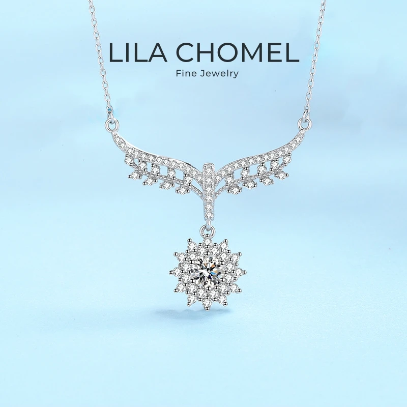 Engagement Jewelry White Gold 18K Women Wedding Necklaces 0.5CT Moissanite Diamond Pendant Birthday Gift Girl Valentine's Day
Engagement Jewelry White Gold 18K Women Wedding Necklaces 0.5CT Moissanite Diamond Pendant Birthday Gift Girl Valentine's Day