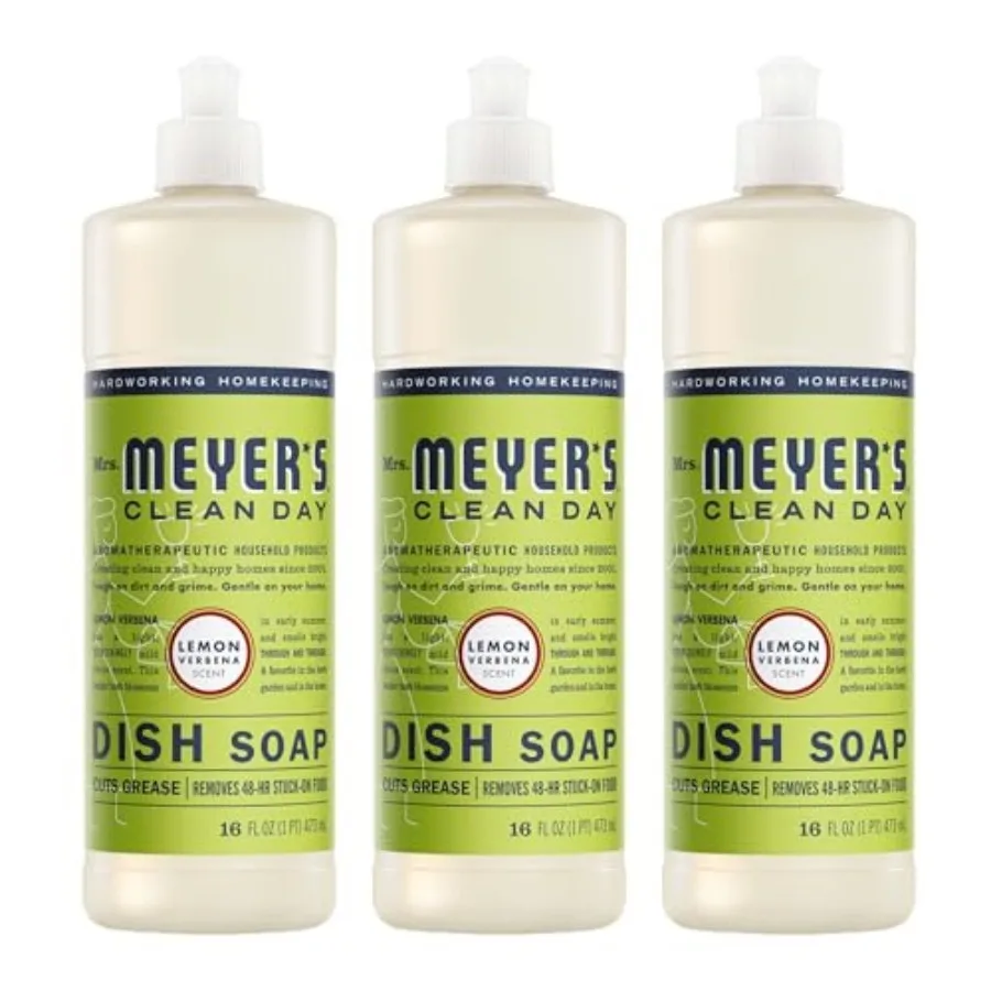 MRS. MEYER'S CLEAN DAY Liquid Dish Soap, Lemon Verbena, 6 fl. oz - Pack of 3
MRS. MEYER'S CLEAN DAY Liquid Dish Soap, Lemon Verbena, 6 fl. oz - Pack of 3
