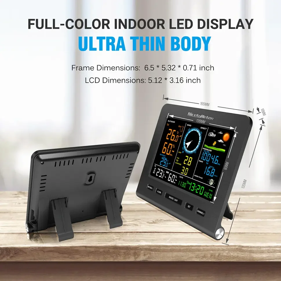 2025 FT0360-025T Wireless WIFI Weather Station 7 in 1 Function Full Color Indoor LED Display
2025 FT0360-025T Wireless WIFI Weather Station 7 in 1 Function Full Color Indoor LED Display