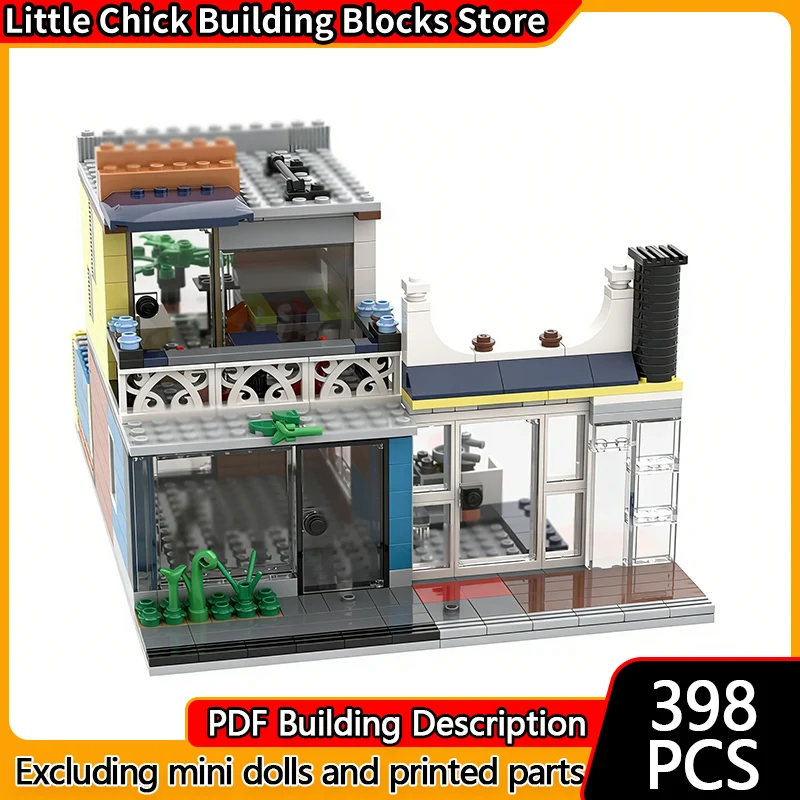 Модель City Street View MOC, строительные кирпичи, жилой городской дом, модульная технология, детские праздничные подарки, сборные игрушки, костюм
Модель City Street View MOC, строительные кирпичи, жилой городской дом, модульная технология, детские праздничные подарки, сборные игрушки, костюм