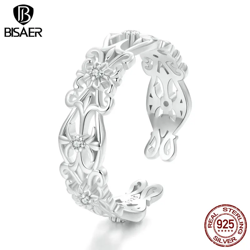 BISAER 925 пробы серебряный Ретро дворцовый узор широкое Открытое кольцо Вечность регулируемая лента Покрытие Белое золото для женщин ювелирные изделия
BISAER 925 пробы серебряный Ретро дворцовый узор широкое Открытое кольцо Вечность регулируемая лента Покрытие Белое золото для женщин ювелирные изделия