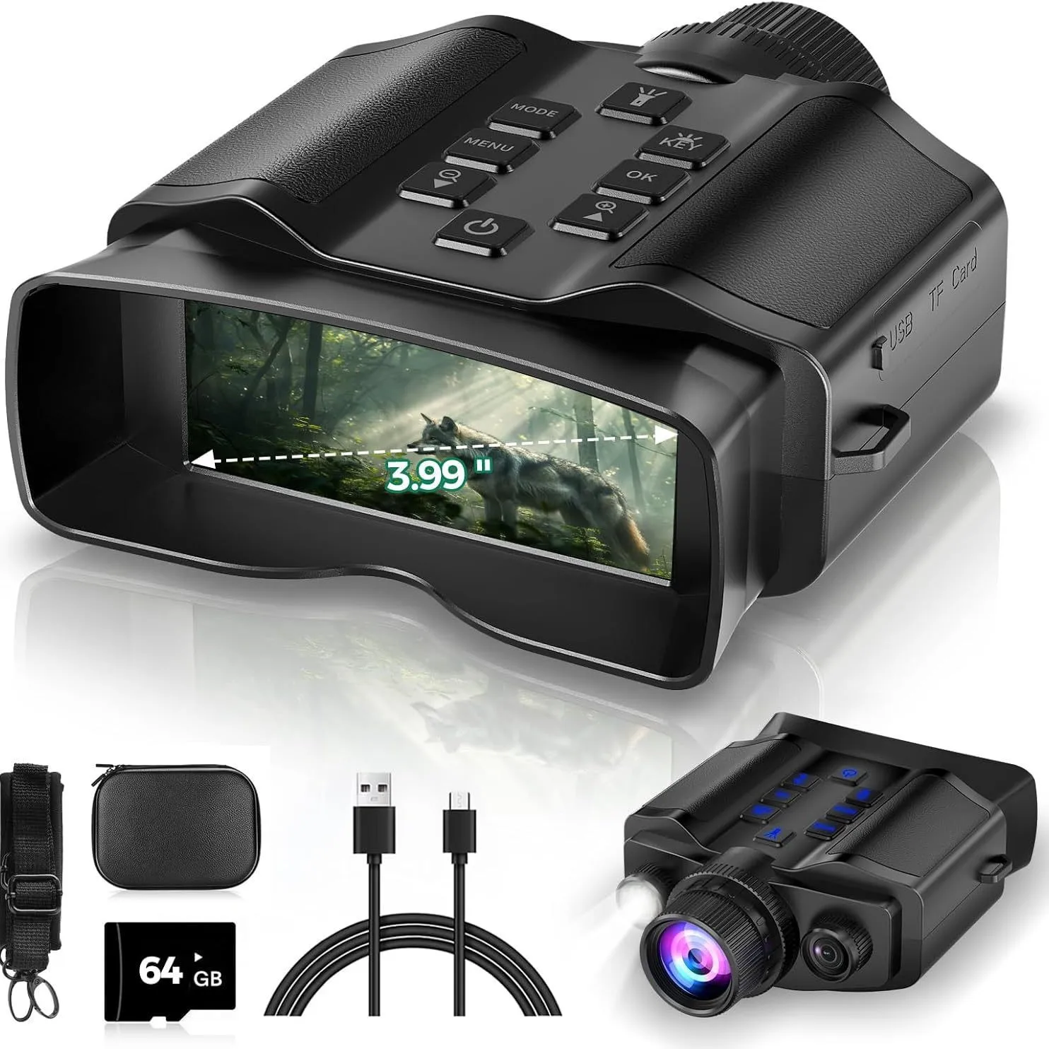 High definition digital telescope large screen 8 times digital zoom tactical binocular night vision
High definition digital telescope large screen 8 times digital zoom tactical binocular night vision