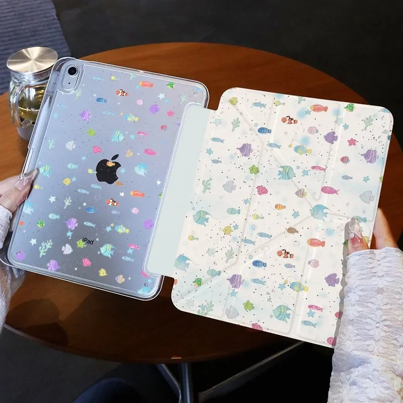 Красочный чехол-подставка с изображением рыбок для iPad Pro 11, 12.9, 13, 8.3, M4, M3, 9.7, 10.2, 5/6/7/8/9, 10-го, 11-го поколений, Mini 6, 7, Air 3, 4, 5, 6
Красочный чехол-подставка с изображением рыбок для iPad Pro 11, 12.9, 13, 8.3, M4, M3, 9.7, 10.2, 5/6/7/8/9, 10-го, 11-го поколений, Mini 6, 7, Air 3, 4, 5, 6