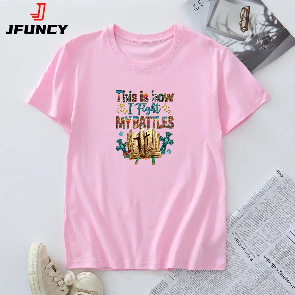 100% Cotton Short Sleeve T-shirt Women's Top Oversized Tees Woman Clothing Female Tshirt Jesus Faith Graphic T Shirts
100% Cotton Short Sleeve T-shirt Women's Top Oversized Tees Woman Clothing Female Tshirt Jesus Faith Graphic T Shirts
