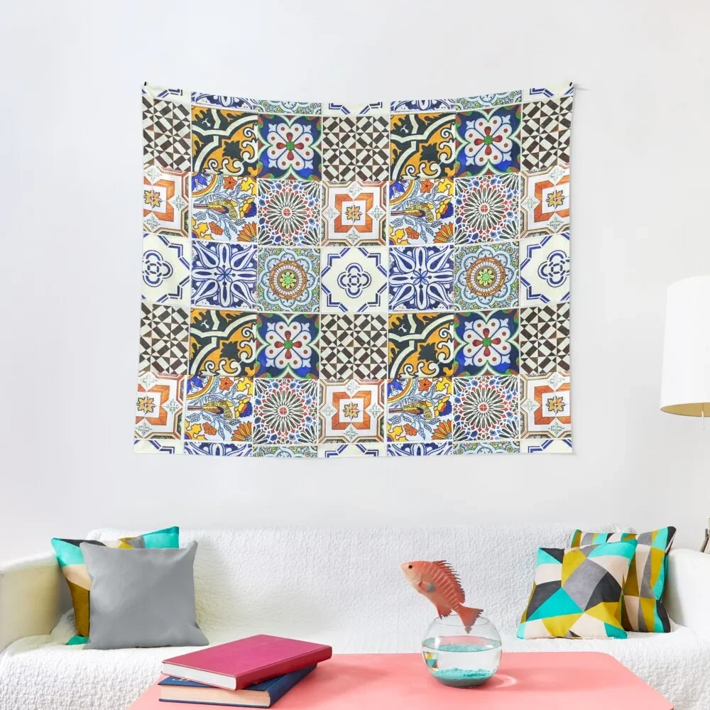 Colorful Portuguese Tile Tapestry Hanging Wall Wallpaper Living Room Decoration Decoration Pictures Room Wall Tapestry
Colorful Portuguese Tile Tapestry Hanging Wall Wallpaper Living Room Decoration Decoration Pictures Room Wall Tapestry