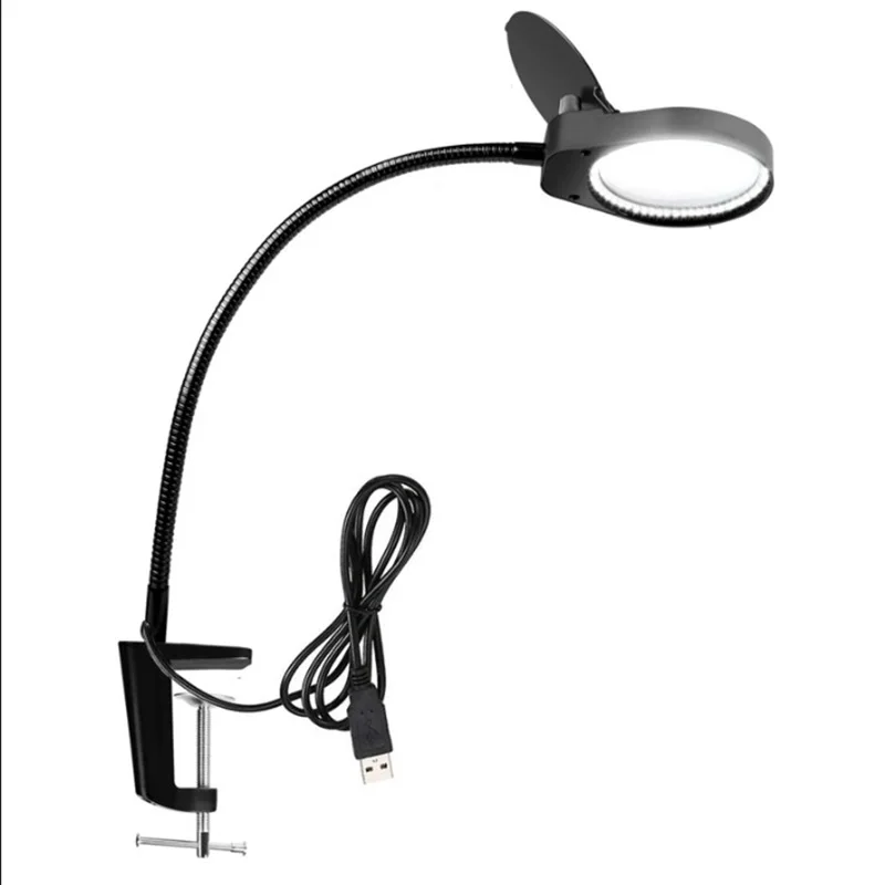 Magnifying Glass with Clamp LED Desk Lamp Table Lighted Magnifier Hands Free for Craft Painting Sewing Close Work PD7S
Magnifying Glass with Clamp LED Desk Lamp Table Lighted Magnifier Hands Free for Craft Painting Sewing Close Work PD7S