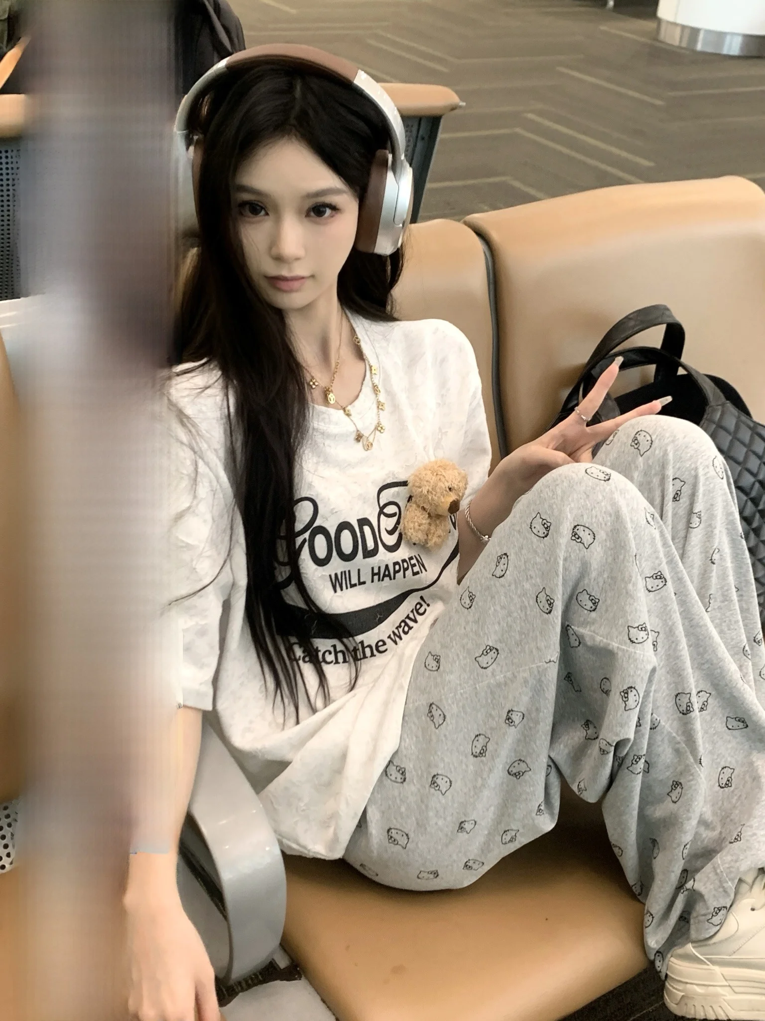 Футболка Sweet lin Bear с буквенным принтом ort Sve, свободный повседневный топ для женщин, летняя мода, полиэстер, хлопок, смесь круглых, Ne
Футболка Sweet lin Bear с буквенным принтом ort Sve, свободный повседневный топ для женщин, летняя мода, полиэстер, хлопок, смесь круглых, Ne