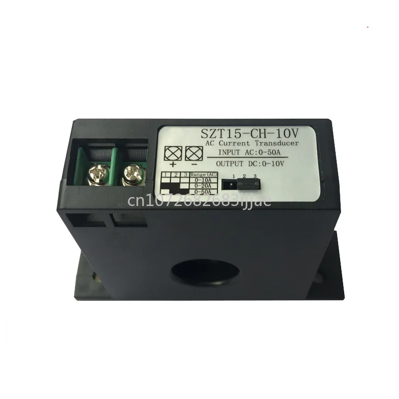 AC Current Transducer Ac 0-50a to DC 0-10v Current to Voltage Signal SZT15-CH-10V 
AC Current Transducer Ac 0-50a to DC 0-10v Current to Voltage Signal SZT15-CH-10V