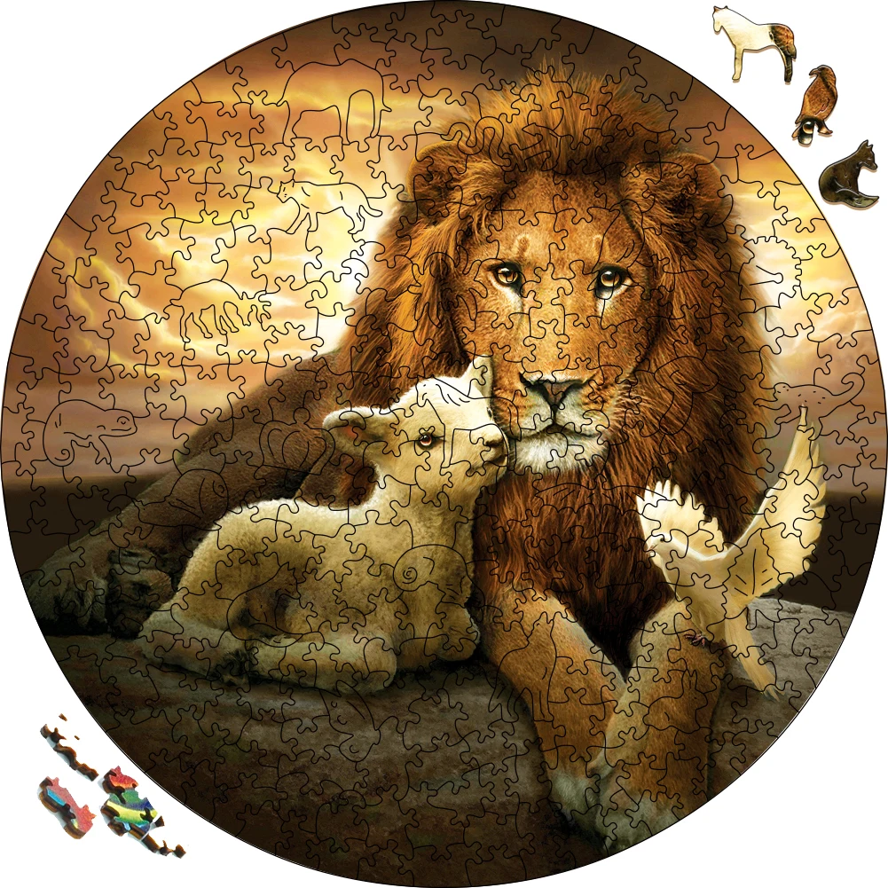 Elegant Animal Wooden PuzzlesToys Educational Holiday Wood Gifts for Adults and Kids Unique Wooden Lion Sheep Pigeon Puzzle
Elegant Animal Wooden PuzzlesToys Educational Holiday Wood Gifts for Adults and Kids Unique Wooden Lion Sheep Pigeon Puzzle