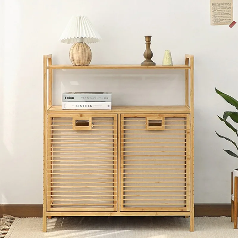 Bamboo Laundry Basket for Bedroom Multi-Layer Clothing Organizer Minimalist Floor Storage Cabinet Classification Home Organizer
Bamboo Laundry Basket for Bedroom Multi-Layer Clothing Organizer Minimalist Floor Storage Cabinet Classification Home Organizer