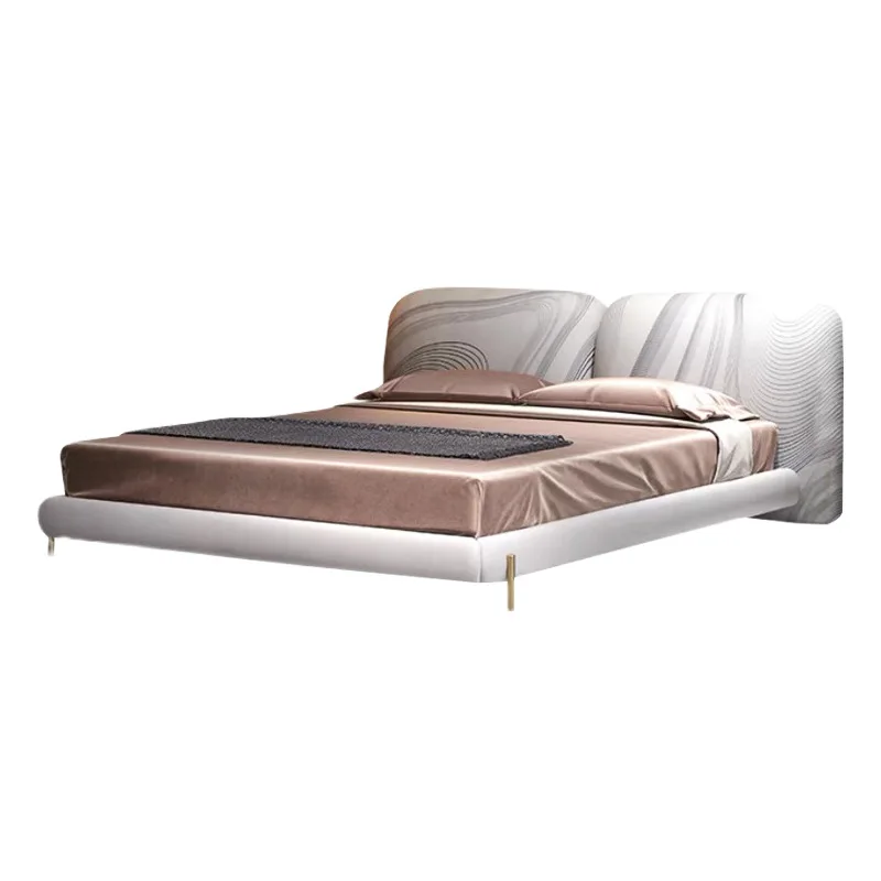 Italian minimalist leather stone bed, modern minimalist atmospheric master bedroom bed
Italian minimalist leather stone bed, modern minimalist atmospheric master bedroom bed