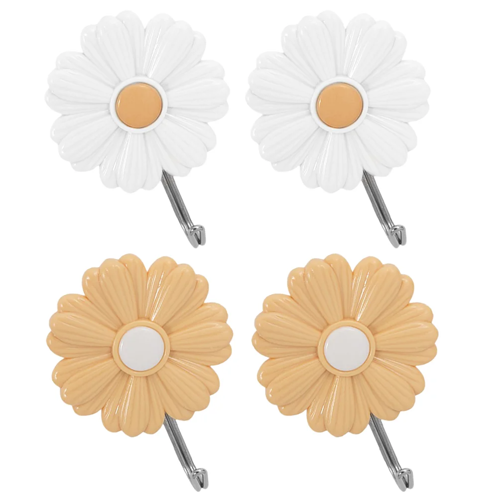4 Pcs Daisy Sticky Hook Coat Hanger Hooks for Backpack Towel Small Wall Decor Adhesive Child Kids
4 Pcs Daisy Sticky Hook Coat Hanger Hooks for Backpack Towel Small Wall Decor Adhesive Child Kids