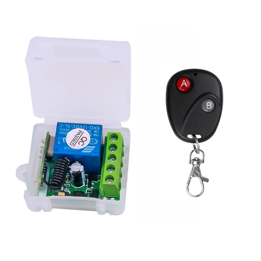 DC12V433M 1 Channel Universal Access Control Wireless Remote Control Switch
DC12V433M 1 Channel Universal Access Control Wireless Remote Control Switch
