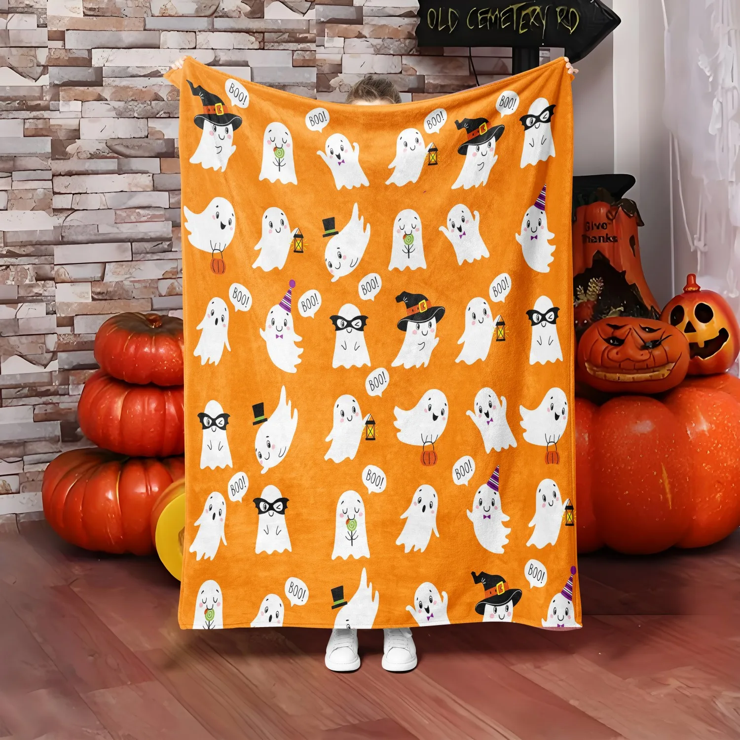 1PC Halloween theme Cute Ghost Boo New design Lovely Throw Blanket All Saints Day Gifts for Couch Bed Car Camping all season use
1PC Halloween theme Cute Ghost Boo New design Lovely Throw Blanket All Saints Day Gifts for Couch Bed Car Camping all season use