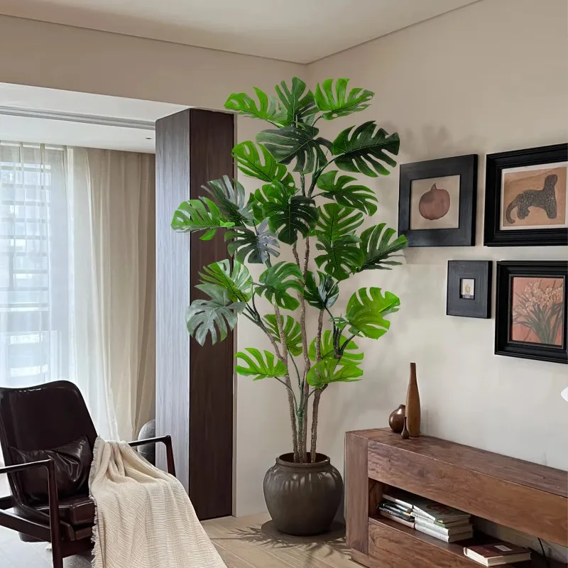 Real Touch Plastic Artificial Monsteras Leaves Green Wall Bonsai Outdoor Decoration for Weddings Big
Real Touch Plastic Artificial Monsteras Leaves Green Wall Bonsai Outdoor Decoration for Weddings Big