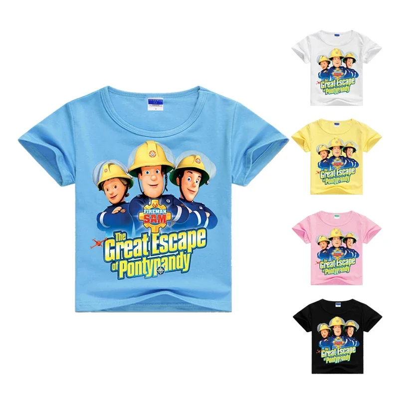 2-16Years Fireman Sam Tshirt Kids Summer Fashion Clothes Boys Short Sleeve T-Shirts Toddler Girls Cotton Tops Children Clothing
2-16Years Fireman Sam Tshirt Kids Summer Fashion Clothes Boys Short Sleeve T-Shirts Toddler Girls Cotton Tops Children Clothing