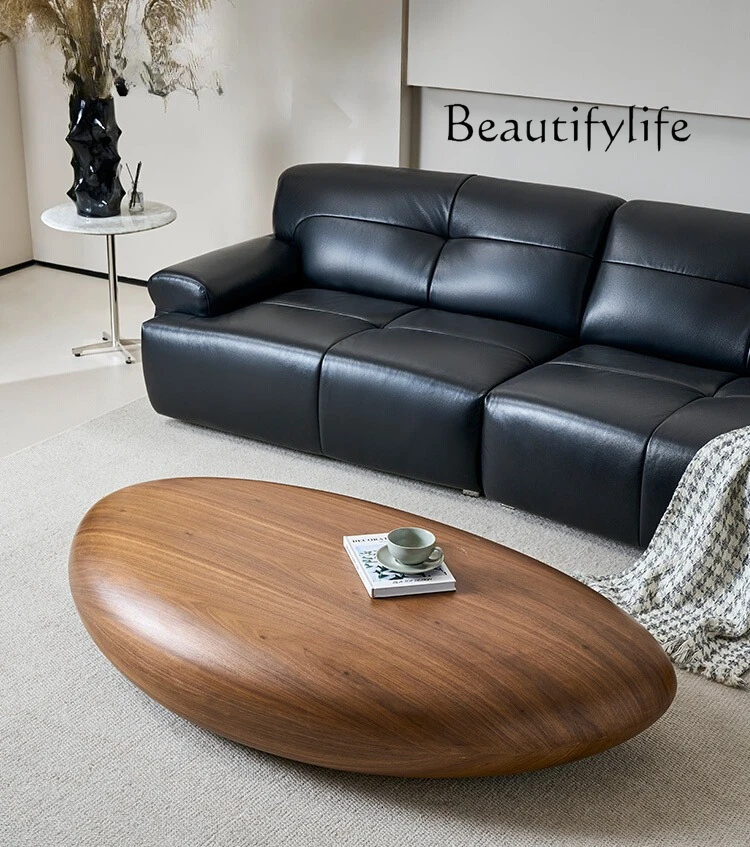 Minimalist coffee table solid wood round water drop coffee table living room modern simple light luxury high-end Italian style
Minimalist coffee table solid wood round water drop coffee table living room modern simple light luxury high-end Italian style