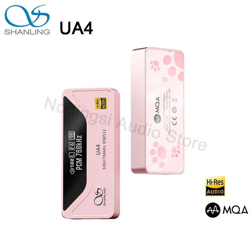 SHANLING UA4 Portable USB DAC/AMP Headphone Amplifier Hi-Res Audio ES9069Q Dual RT6863 Chips PCM768 DSD512 3.5mm/4.4mm Output 
SHANLING UA4 Portable USB DAC/AMP Headphone Amplifier Hi-Res Audio ES9069Q Dual RT6863 Chips PCM768 DSD512 3.5mm/4.4mm Output