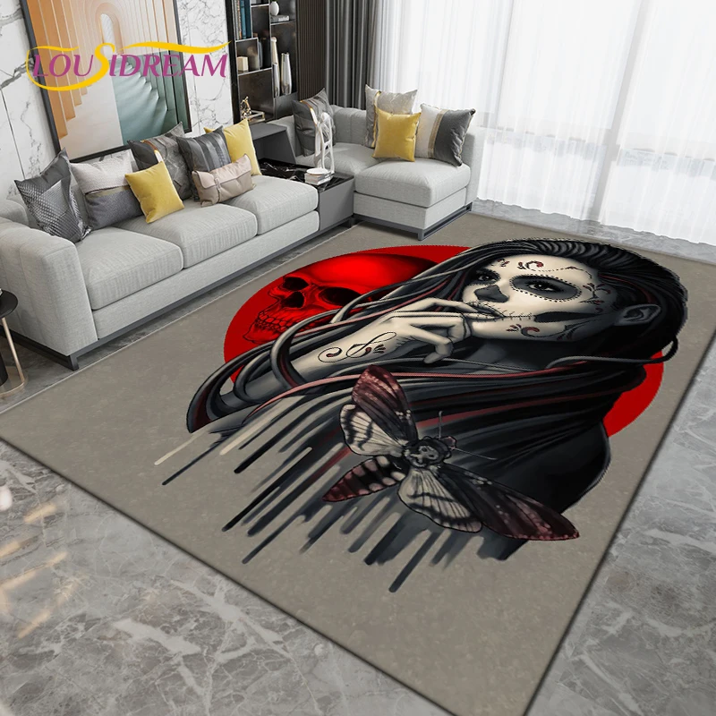 Cartoon Skull Girl Area Rug Large,Carpet Rug for Living Room Bedroom Sofa Decoration,Doormat Kitchen Bathroom Non-slip Floor Mat
Cartoon Skull Girl Area Rug Large,Carpet Rug for Living Room Bedroom Sofa Decoration,Doormat Kitchen Bathroom Non-slip Floor Mat