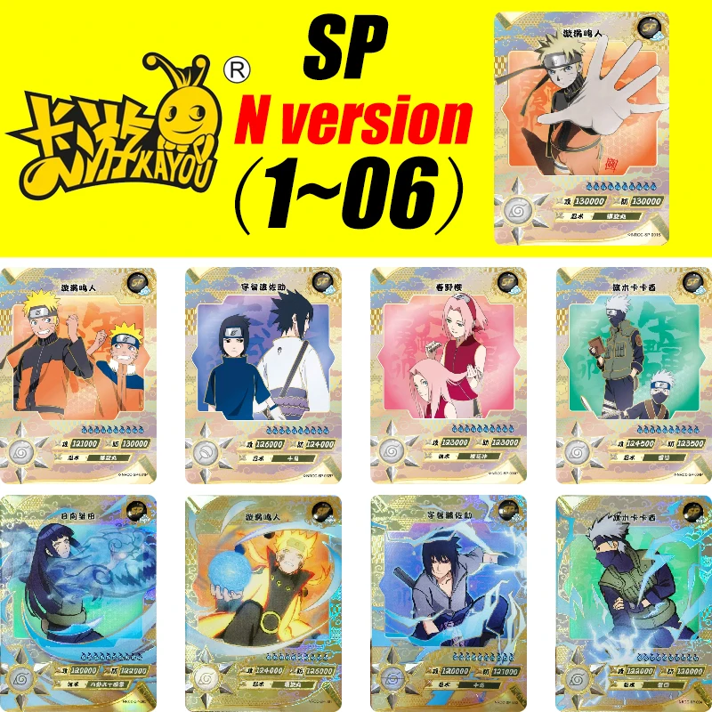 Kayou N Version NARUTO SP 1~6 Series Hyuga Hinata Haruno Sakura Namikaze Minato Collection Card Christmas Birthday Gift Toys
Kayou N Version NARUTO SP 1~6 Series Hyuga Hinata Haruno Sakura Namikaze Minato Collection Card Christmas Birthday Gift Toys