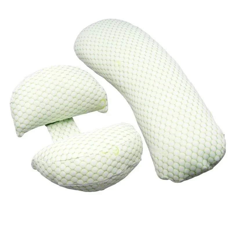 Comfortable soft breathable side sleep waist support maternity pillow 
Comfortable soft breathable side sleep waist support maternity pillow