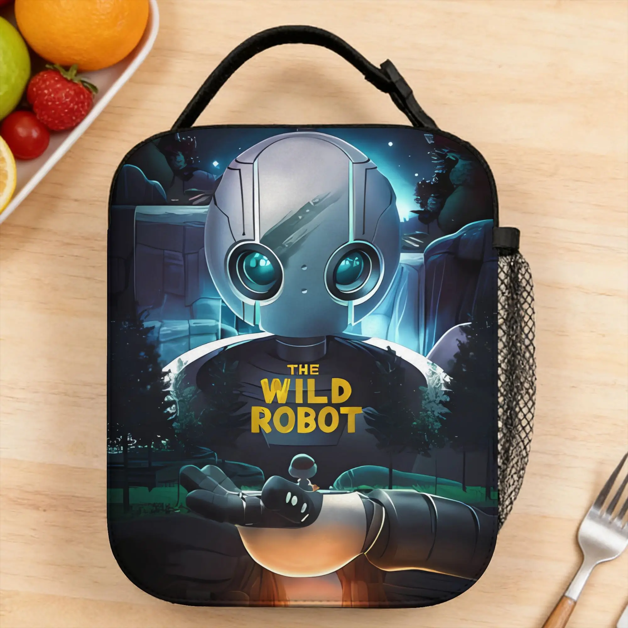 The Wild Robot Lunch Bag Fashion Outdoor Picnic Lunch Box Graphic Design Portable Tote Food Bags
The Wild Robot Lunch Bag Fashion Outdoor Picnic Lunch Box Graphic Design Portable Tote Food Bags