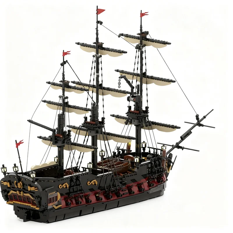 3794PCS MOC Medieval Castle Red Knight Pirate Ship Model DIY Creative Ideas Assembly Building Blocks Birthday Gift Display Set
3794PCS MOC Medieval Castle Red Knight Pirate Ship Model DIY Creative Ideas Assembly Building Blocks Birthday Gift Display Set
